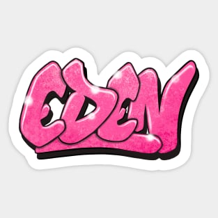 Eden graffiti name Sticker